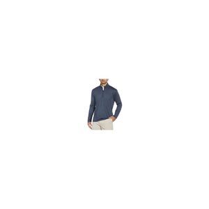 HYBRID APPAREL Mens Golf Navy Mock Neck Quarter-Zip Stretch Stretch Shirt S